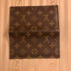 Louis Vuitton monogram Canvas check book cover.